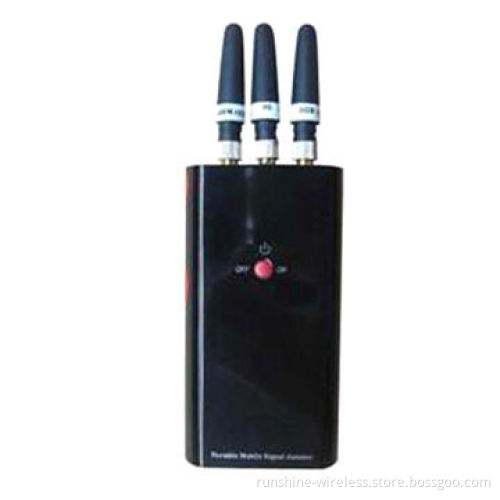 Three-band GSM/DCS/PHS/3G Powerful Portable Mobile Phone Signal Jammer